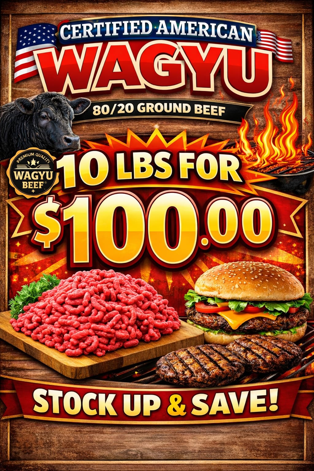 American Wagyu 10lb Box Special